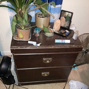 Bedroom Furniture Set Brown Sleigh Leather Used